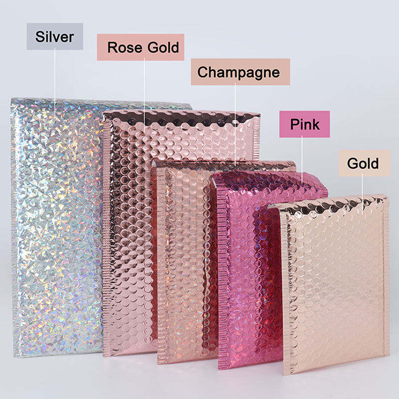 Dazzling Laser Color Bubble Mailing Bags